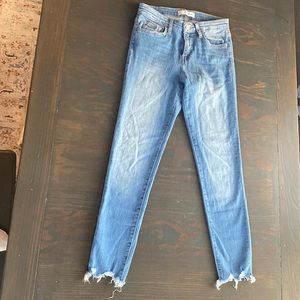 Light wash flying monkey jeans